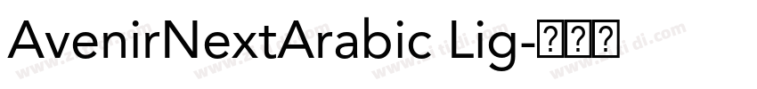 AvenirNextArabic Lig字体转换